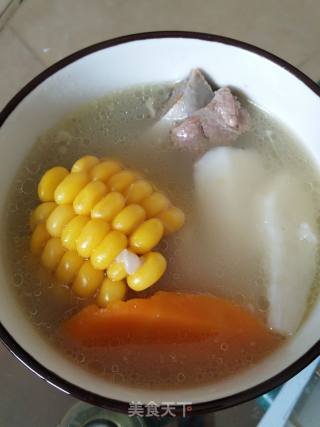 玉米淮山骨头汤的做法步骤：5