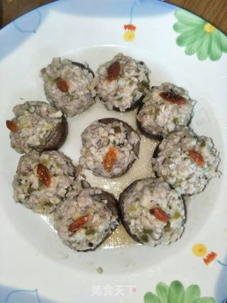 香菇酿肉的做法步骤：7