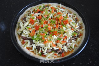 牛肉彩椒披萨的做法步骤：19