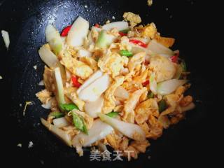 茭白炒鸡蛋的做法步骤：11
