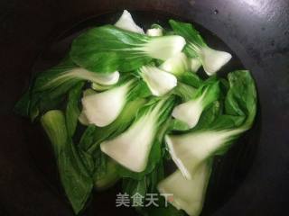 冲菜炒毛豆的做法步骤：4