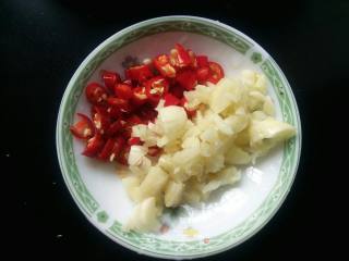 冲菜炒毛豆的做法步骤：5