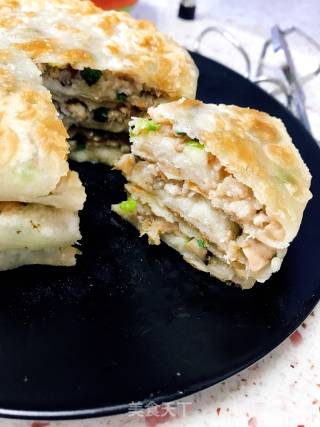 猪肉香菇馅饼的做法步骤：5