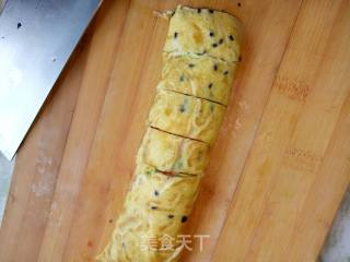 蔬菜蛋卷的做法步骤：6