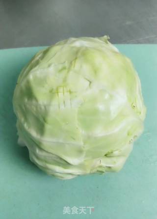 烧圆白菜的做法步骤：1