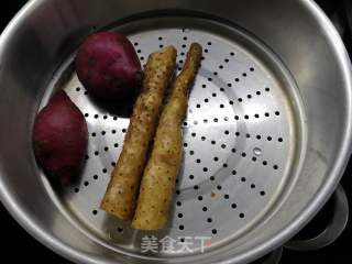 紫薯山药泥的做法步骤：1