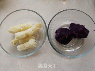 紫薯山药泥的做法步骤：2