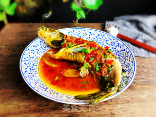 酱蒸昂刺鱼#蒸菜#的做法步骤：8