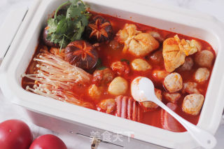 夏季涮食首选【浓汤红番茄火锅】的做法步骤：9