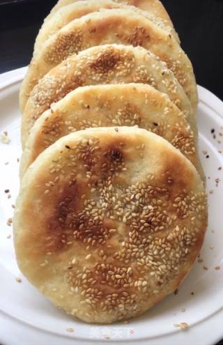 香酥芝麻烧饼的做法步骤：14