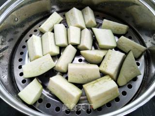 红油蒜蓉蒸茄子的做法步骤：3