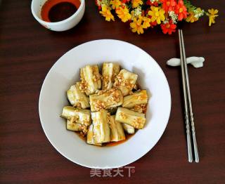 红油蒜蓉蒸茄子的做法步骤：8