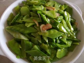 蒜香荷兰豆的做法步骤：5