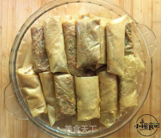 豆皮春卷-蒸菜的做法步骤：6