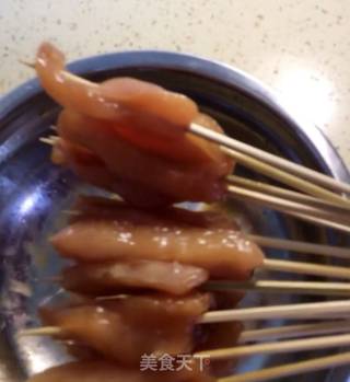 脆皮鸡肉串的做法步骤：4