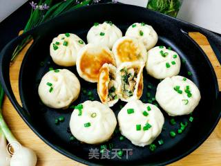 生煎芹菜猪肉包的做法步骤：10