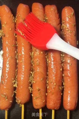 美味炸火腿的做法步骤：7