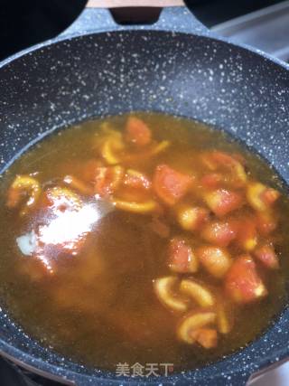 番茄鸡蛋三色面鱼儿的做法步骤：7