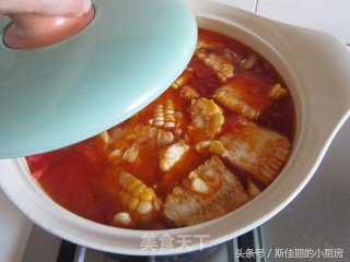 番茄玉米牛肉汤的做法步骤：8