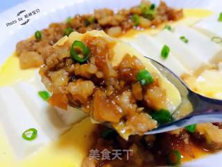 榨菜肉酱蒸福蛋羹#蒸菜#的做法步骤：15