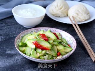 虾皮炒西葫芦的做法步骤：7