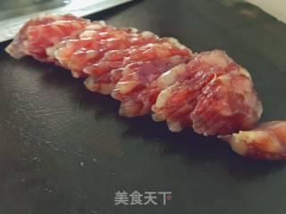 五花肉胡萝卜腊味饭的做法步骤：4