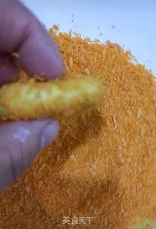 脆皮南瓜豆沙饼的做法步骤：7