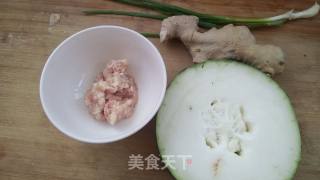 肉末蒸冬瓜条的做法步骤：1