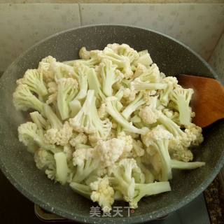 菜花炒腊肠的做法步骤：6