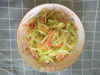 冬菜清炒莴笋丝的做法步骤：4