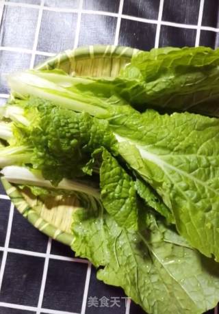 青菜素丸子的做法步骤：1