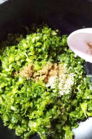 青菜素丸子的做法步骤：3