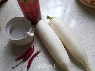 酸辣可口萝卜皮的做法步骤：2
