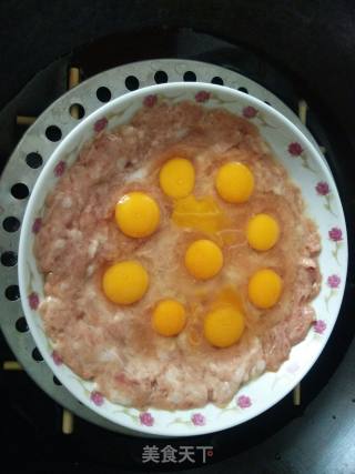 鹌鹑蛋蒸肉的做法步骤：5
