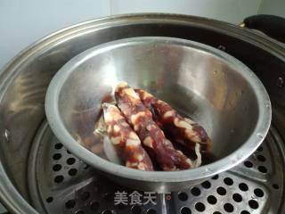 芦笋炒腊肠的做法步骤：1