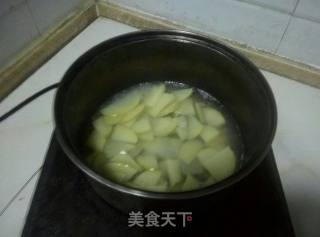 尖椒土豆炒火腿的做法步骤：3