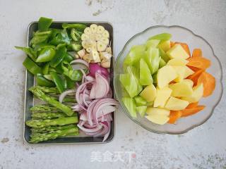 时蔬烤鸡腿的做法步骤：3