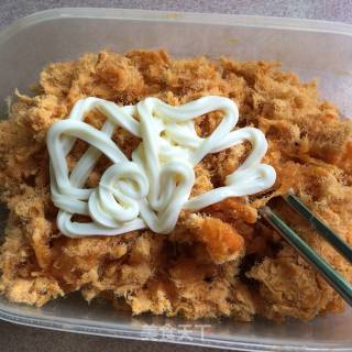 肉松蛋黄酥的做法步骤：3