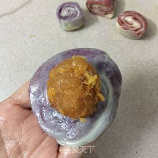 肉松蛋黄酥的做法步骤：19