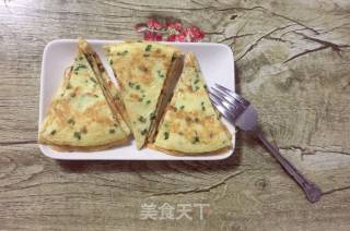 香葱鸡蛋饼的做法步骤：4