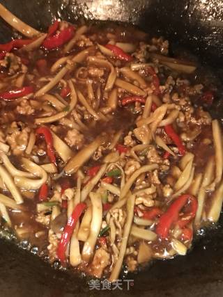 杏鲍菇炒肉末的做法步骤：12