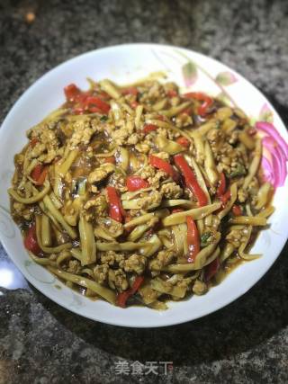 杏鲍菇炒肉末的做法步骤：18
