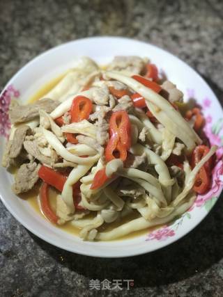 海鲜菇炒肉的做法步骤：11