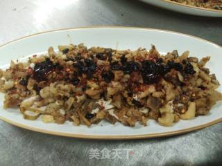 香干蒸油渣的做法步骤：7