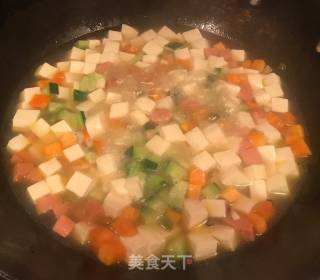火腿豆腐羹的做法步骤：7