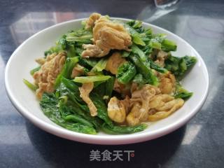 油麦菜炒鸡蛋的做法步骤：8