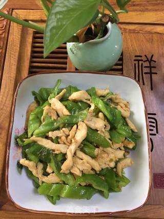 鸡胸肉丝滑炒青椒的做法步骤：10