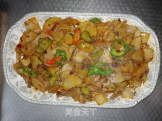 家常干锅土豆片的做法步骤：7