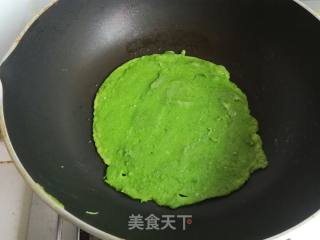 翡翠鸡蛋饼的做法步骤：10