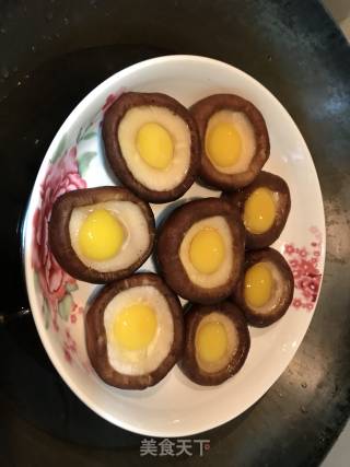 香菇蒸鹌鹑蛋的做法步骤：5